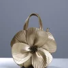 Bags*Mew Mews Fashion Acsah Leather Flower Bag In Gold