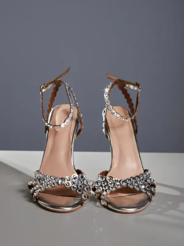 Shoes*Mew Mews Fashion Adalgisa Rhinestone Sandals