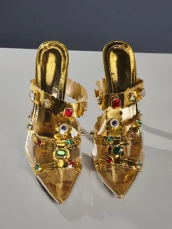 Shoes*Mew Mews Fashion Adamma Rhinestone Sandals