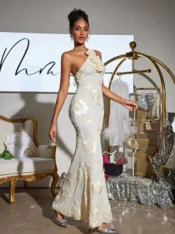 Dresses|Maxi Dresses*Mew Mews Fashion Aedin Halterneck Flower Maxi Dress