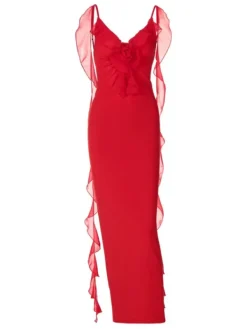 Dresses|Maxi Dresses*Mew Mews Fashion Aelthar Spaghetti Flower Maxi Dress