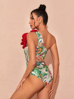 Bikini Sets|Swimwear*Mew Mews Fashion Aether Flower Printed Swimwear Two Piece Set