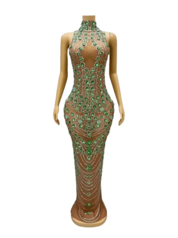 Embellishment|Dresses*Embellishment Ahava Rhinestone Embellished Maxi Dress