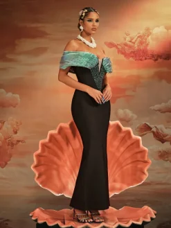 Dresses|Maxi Dresses*Bandage Ajani Off Shoulder Bead Maxi Dress