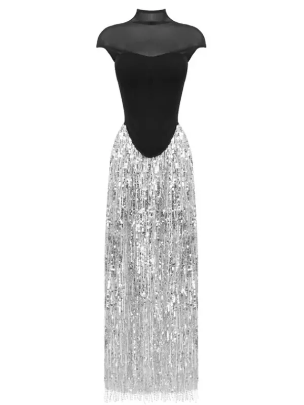 Sets & Co-ords*Mew Mews Fashion Ajmal Sequin Fringe Skirt Set