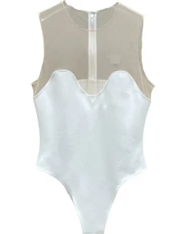 Bodysuits|Tops*Mew Mews Fashion Akuchi Sleeveless Mesh Bodysuit