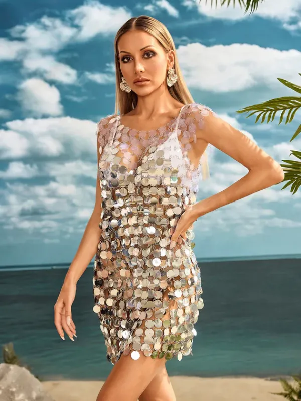 Dresses|Mini Dresses*Mew Mews Alev Gradient Sequin Mini Dress