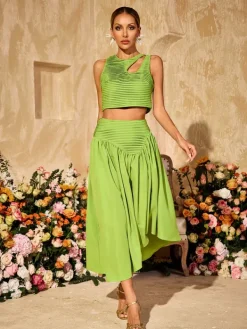 Sets & Co-ords*Mew Mews Alka Sleeveless Ruched Skirt Set