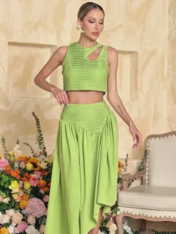 Sets & Co-ords*Mew Mews Alka Sleeveless Ruched Skirt Set