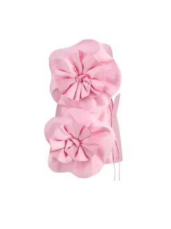 Dresses*Mew Mews Fashion Anwen Strapless Flower Mini Dress In Pink