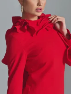Dresses|Mini Dresses*Mew Mews Fashion Asiah Flounce Sleeve Bow Mini Dress