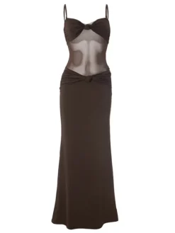 Dresses|Maxi Dresses*Mew Mews Fashion Australis Spaghetti Bow Twisted Maxi Dress