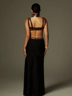 Dresses|Maxi Dresses*Bandage Ayden Rhinestone Maxi Dress With Choker