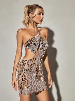 Embellishment|Dresses*Embellishment Azha One Shoulder Embellished Mini Dress