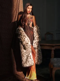 Embellishment|Dresses*Embellishment Bellezza Printed Rhinestone Maxi Dress