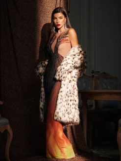 Embellishment|Dresses*Embellishment Bellezza Printed Rhinestone Maxi Dress
