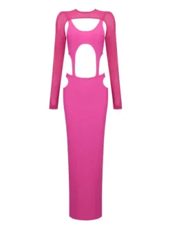 Dresses*Bandage Bronwyn Long Sleeve Cutout Split Maxi Dress