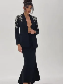 Blazers|Sets & Co-ords*Mew Mews Fashion Charelle Long Sleeve Rhinestone Blazer Set