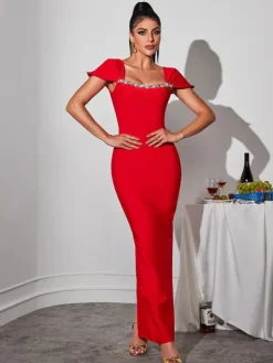 Dresses|Maxi Dresses*Bandage Corliss Rhinestone Maxi Dress