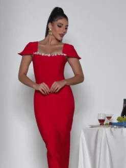 Dresses|Maxi Dresses*Bandage Corliss Rhinestone Maxi Dress