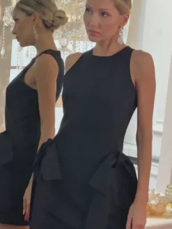 Dresses|Mini Dresses*Mew Mews Fashion Daeira Sleeveless Bow Mini Dress