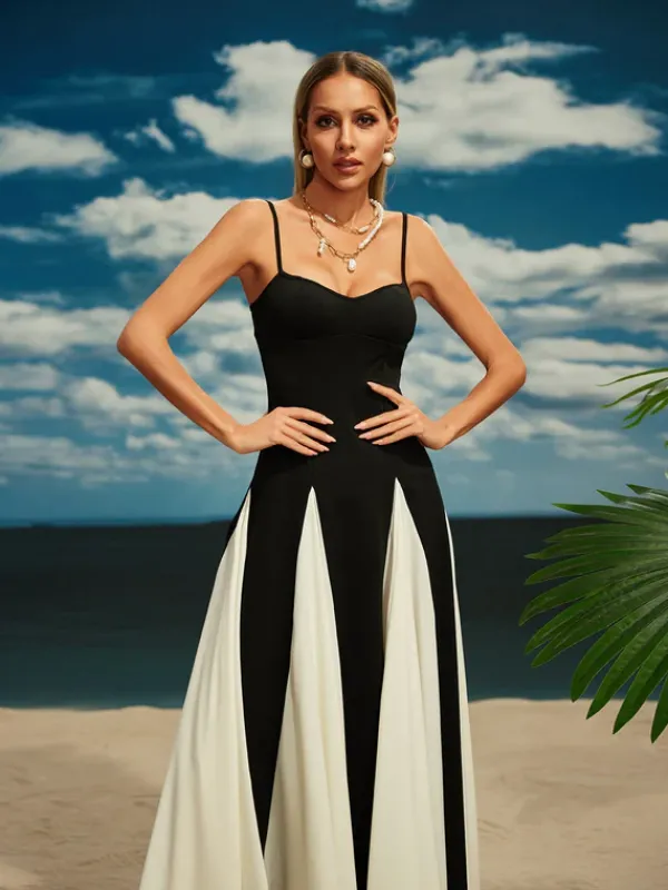 Dresses|Maxi Dresses*Mew Mews Fashion Didina Spaghetti Chiffon Maxi Dress