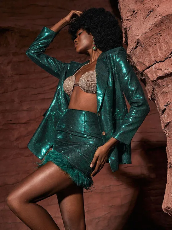 Sets & Co-ords*Mew Mews Fashion Dovie Sequin Blazer Set