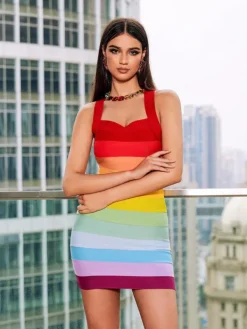 Dresses|Mini Dresses*Bandage Eckstein Mini Dress