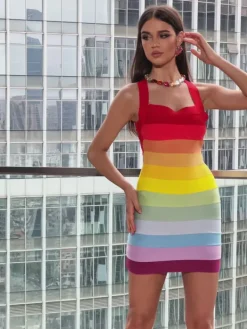 Dresses|Mini Dresses*Bandage Eckstein Mini Dress