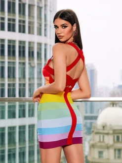 Dresses|Mini Dresses*Bandage Eckstein Mini Dress