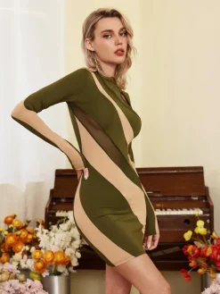 Dresses|Mini Dresses*Mew Mews Fashion Edmund Long Sleeve Cutout Mini Dress