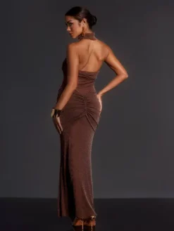 Dresses|Maxi Dresses*Mew Mews Fashion Elveva Strapless Ruched Maxi Dress