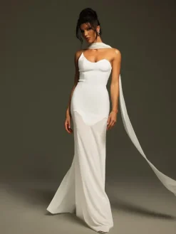 Dresses|Maxi Dresses*Bandage Emine Strapless Draped Maxi Dress