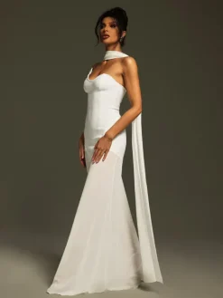 Dresses|Maxi Dresses*Bandage Emine Strapless Draped Maxi Dress