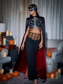 Armor Tops|Sets & Co-ords*Mew Mews Fashion Esther Cape Skirt Three Piece Set