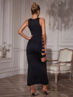 Dresses|Maxi Dresses*Mew Mews Fashion Fitzgerald Cutout Split Maxi Dress