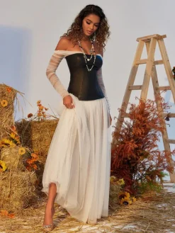 Dresses|Maxi Dresses*Mew Mews Fashion Gasira Tulle Maxi Dress