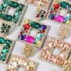 Earrings*Mew Mews Fashion Gem Door Knocker Statement Earrings