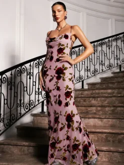 Dresses|Maxi Dresses*Mew Mews Fashion Gilead Spagehtti Floral Maxi Dress