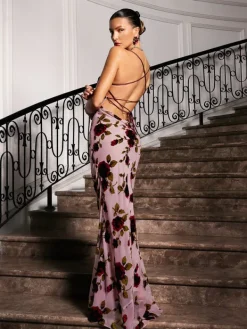 Dresses|Maxi Dresses*Mew Mews Fashion Gilead Spagehtti Floral Maxi Dress