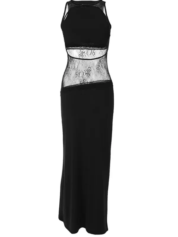 Dresses|Midi Dresses*Mew Mews Fashion Gryvath Backless Lace Midi Dress In Black