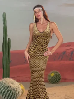 Embellishment|Dresses*Embellishment Hosea Printed Mermaid Maxi Dress