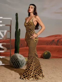 Embellishment|Dresses*Embellishment Hosea Printed Mermaid Maxi Dress