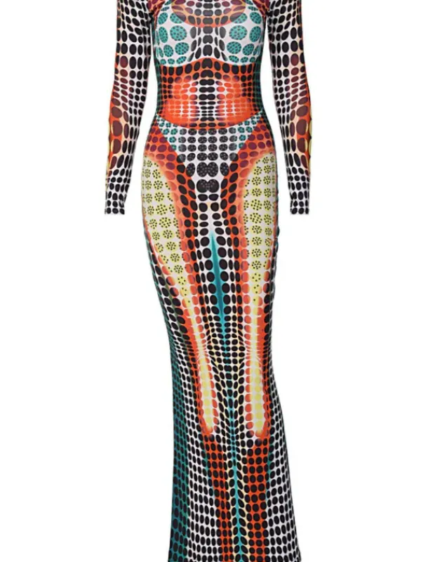 Dresses|Maxi Dresses*Mew Mews Fashion Ishi Off Shoulder Maxi Dress In Multi