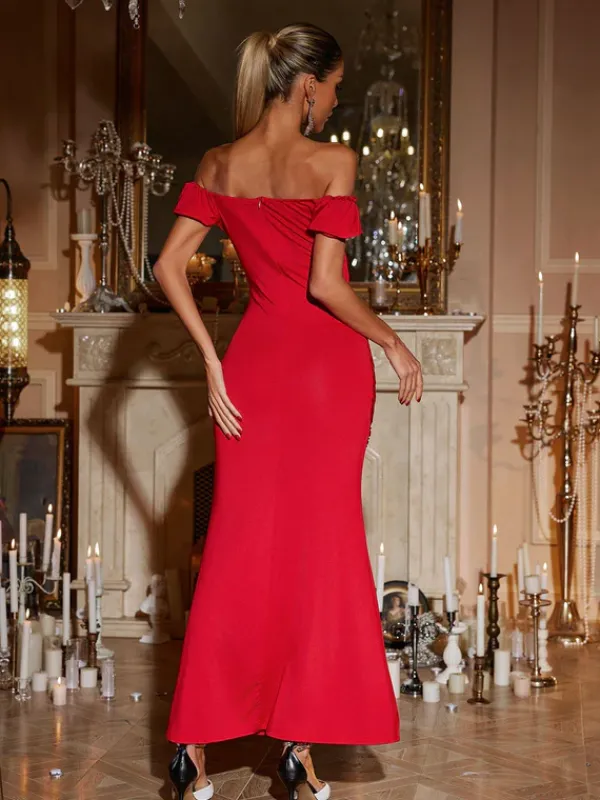 Dresses|Maxi Dresses*Mew Mews Fashion Jaidee V Neck Twisted Maxi Dress