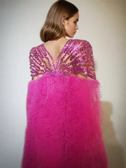 Embellishment|Dresses*Embellishment O/S Janeeva Sequin Embellished Cape Maxi Dress
