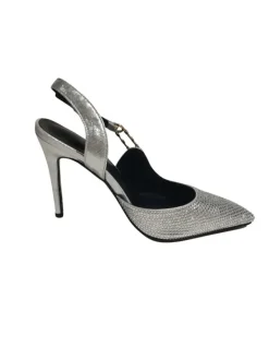 Shoes*Mew Mews Fashion Jaxxon Crystal Heels In Silver