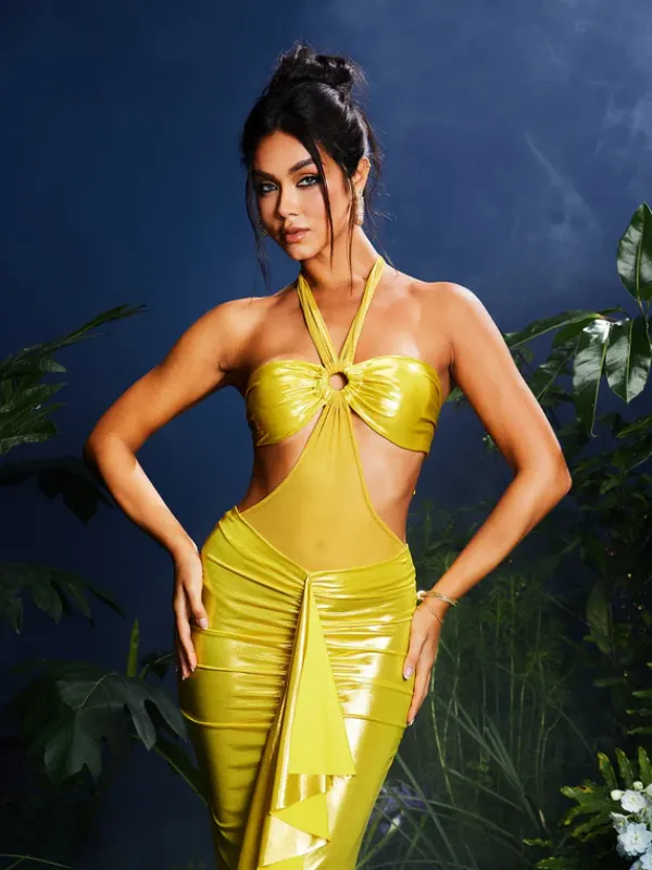 Sets & Co-ords*Mew Mews Fashion Johnn Halterneck Ruched Skirt Set
