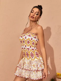 Dresses*Mew Mews Fashion Judson Strapless Ruffle Mini Dress