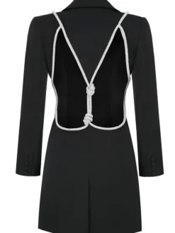 Blazers|Dresses*Mew Mews Fashion Juno Plunge Backless Blazer Dress